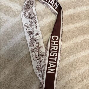 Christian Brown and White Women's Scarf